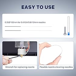 ELEGOO 10pcs Multi Size Nozzles for Neptune 4