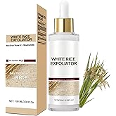 100ML White Rice Peeling Glow Ampoule, Gentle Rice Exfoliating Face and Body Scrub for Removing Sebum, Dead Skin Cells, Black Pore Deep Cleaning, Fit for All Skin Types