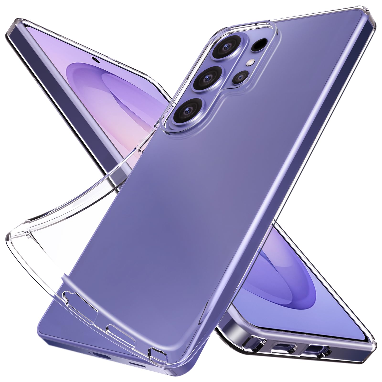 Silicone Clear for Samsung Galaxy S26 Ultra Case. Soft Slim-Fit Transparent TPU Silicone Samsung Galaxy S26 Ultra Phone Case Cover. Ultra-Thin Design with a Comfortable Grip, Shockproof Protection.
