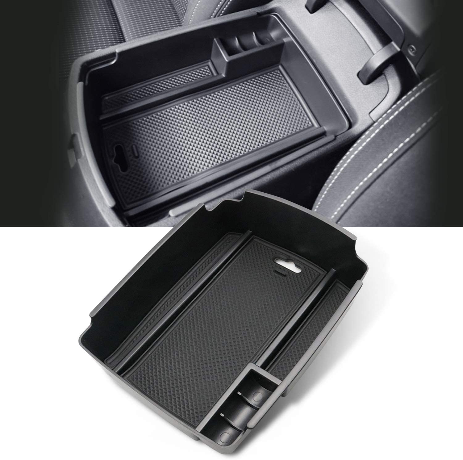 YEE PIN Car Center Console Armrest Box for Kia Sportage QL 2016-2020 2021 Center Console Organizer ABS Materials Storage tray Storage Box Interior Accessories (Only for Auto gearbox model)