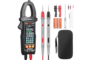 Proster Clamp Meter TRMS 6000 Counts Amp Clamp Auto-Ranging Voltmeter 800A AC/DC Current 600V AC/DC Voltage NCV Live Wire Res