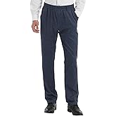 LETAOTAO Mens Elastic Waist Jeans Pants for Seniors Adaptive Mens Pants for Elderly with Zipper Fly
