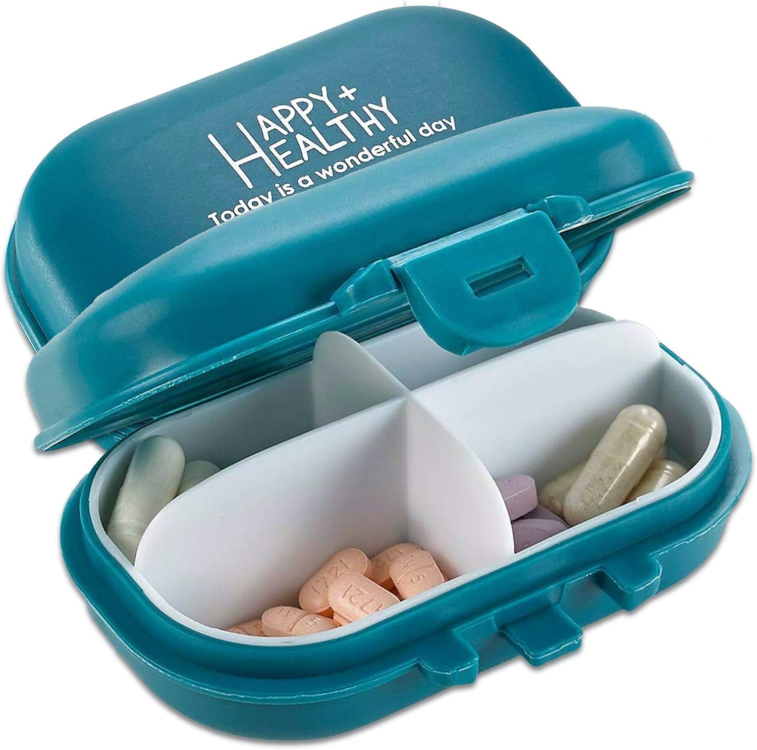 Small Pill Box, (Pack of 2) Pill Organizer Boxes