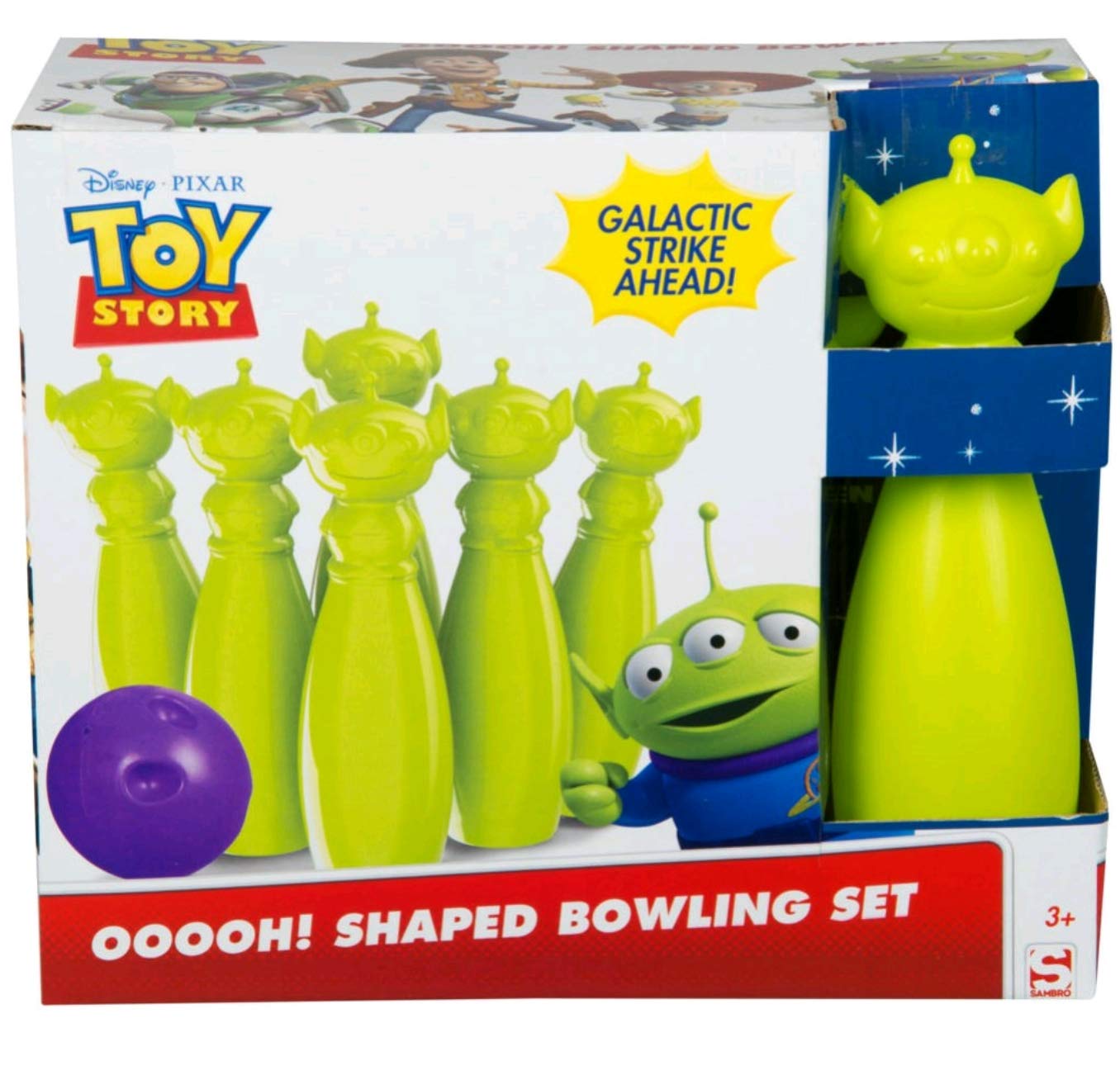 Sambro Disney Toy Story Aliens Bowling Set for Kids, Featuring Amazon
