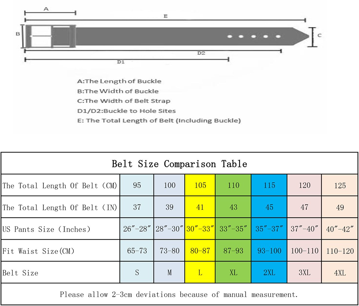 CHIC DIARY Unisex Canvas Web Belt Double D-Ring Buckle 10 Colors Available (01-Red)