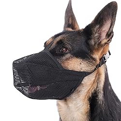 Mayerzon Dog Muzzle, Patented Soft Mesh Muzzle for