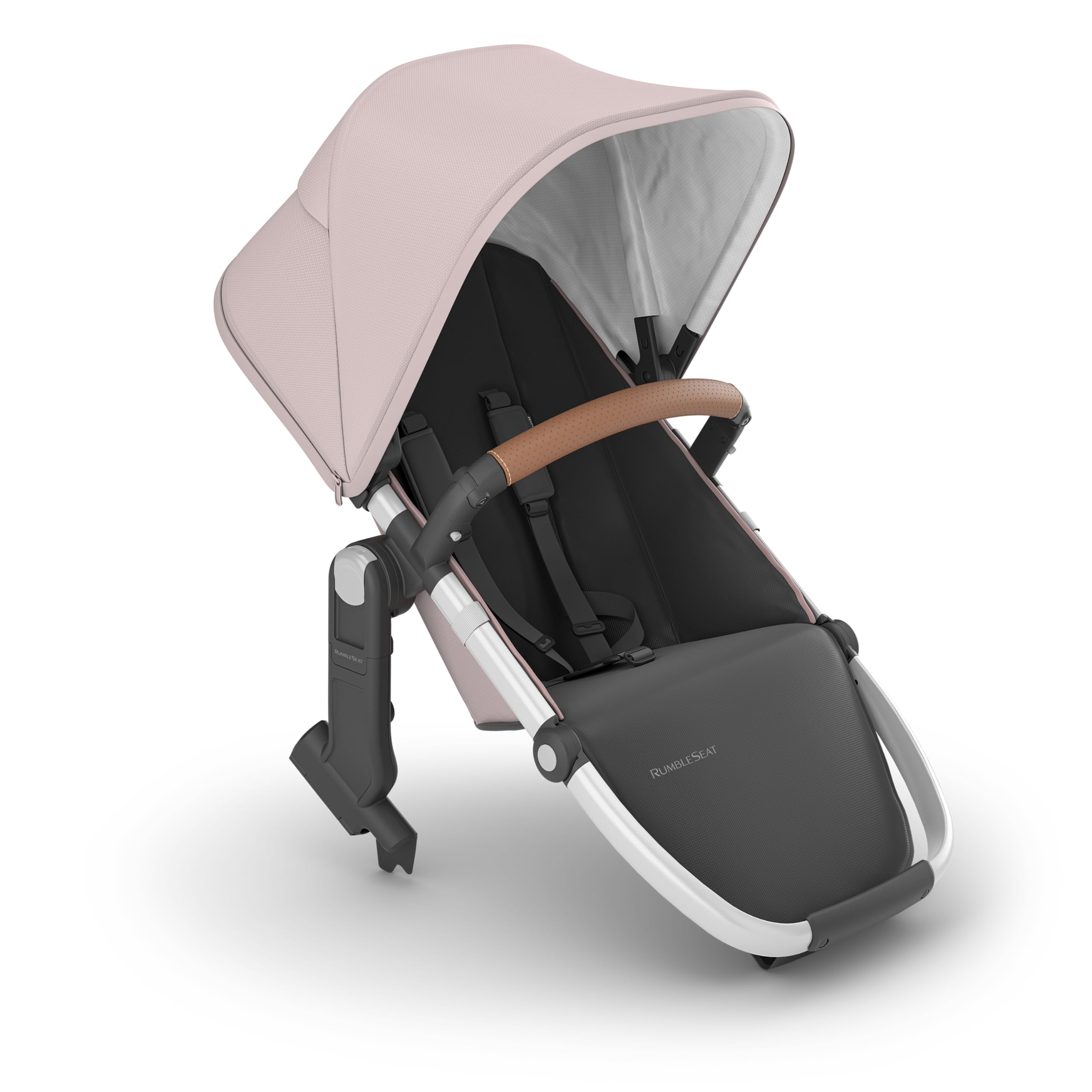 Photo 1 of UPPAbaby RumbleSeat V2+ Second Lower Seat/Compatible with Vista V2 and Vista V3 / Adapters, Bumper Bar, Bug Shield Included/Alice (Dusty Pink/Silver Frame/Saddle Leather)