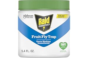 Raid Essentials Fruit Fly Trap for Indoors, Made with Essential Oils, Child and Pet Safe, 5.4 oz