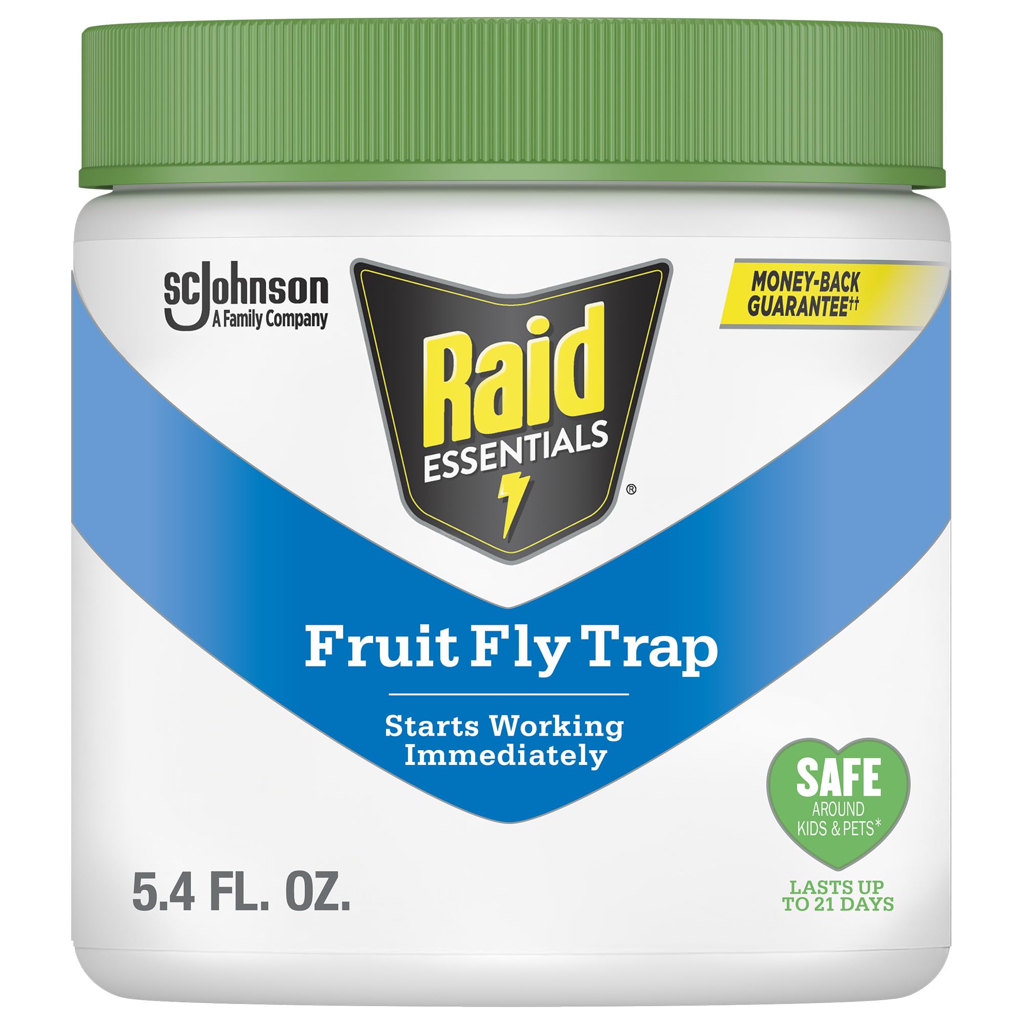 Photo 1 of Raid Essentials Fruit Fly Trap for Indoors, Made with Essential Oils, Child and Pet Safe, 5.4 oz