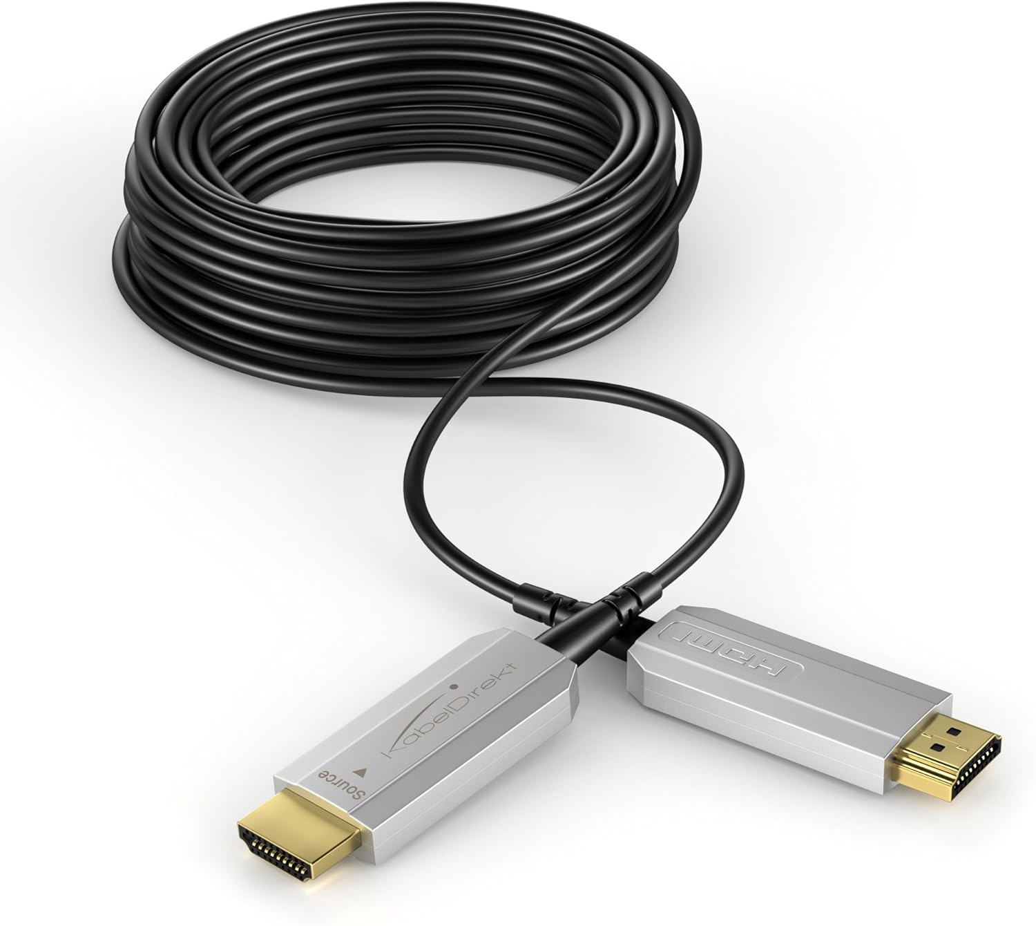 KabelDirekt, 100m optical HDMI cable (4K HDMI Cable, compatible with HDMI 2.0a/b, 2.0, 1.4a, 4K@60HZ,1080p FullHD, UHD - Image 3