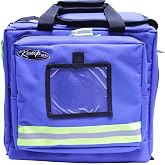 Kemp USA 15 Inch General Purpose EMS Bag Royal Blue EMT First Responder Bag | Durable General Purpose Bag for EMTs, First Responders and Survival Gear, Water Resistant Royal Blue Medical Carrier