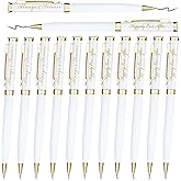 Fumete Wedding Pens Ballpoint Bridal Party Black Ink Twist Ballpoint Pens, Always and Forever Sign Wedding Pens for Bridal Shower Proposal Bachelor Slumber Party Game Favor(12 Pcs)