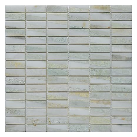 Buy Marble Mosaic Tile Bamboo Collection Ming Green Mm3101 Size