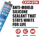 EVO-STIK White for Life Shower Bathroom Sealant White Stops Mould Stays New view 3