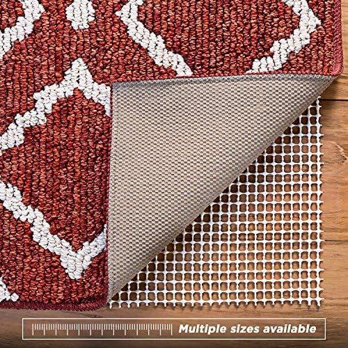 Non-Slip Rug Pad for Hard Floors, Extra-Strong-Grip Thick Padding (2x4-Feet)