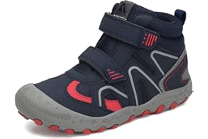 Mishansha Kids Water Resistant Hiking Boots, Boys Girls Anti Collision Anti-Skid Athletic Outdoor Adventure Trekking Shoes