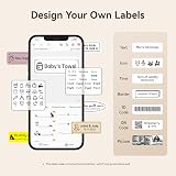 NIIMBOT Label Maker Tape 0.47 x 1.57 inch 12x40mm 160 Labels White view 3