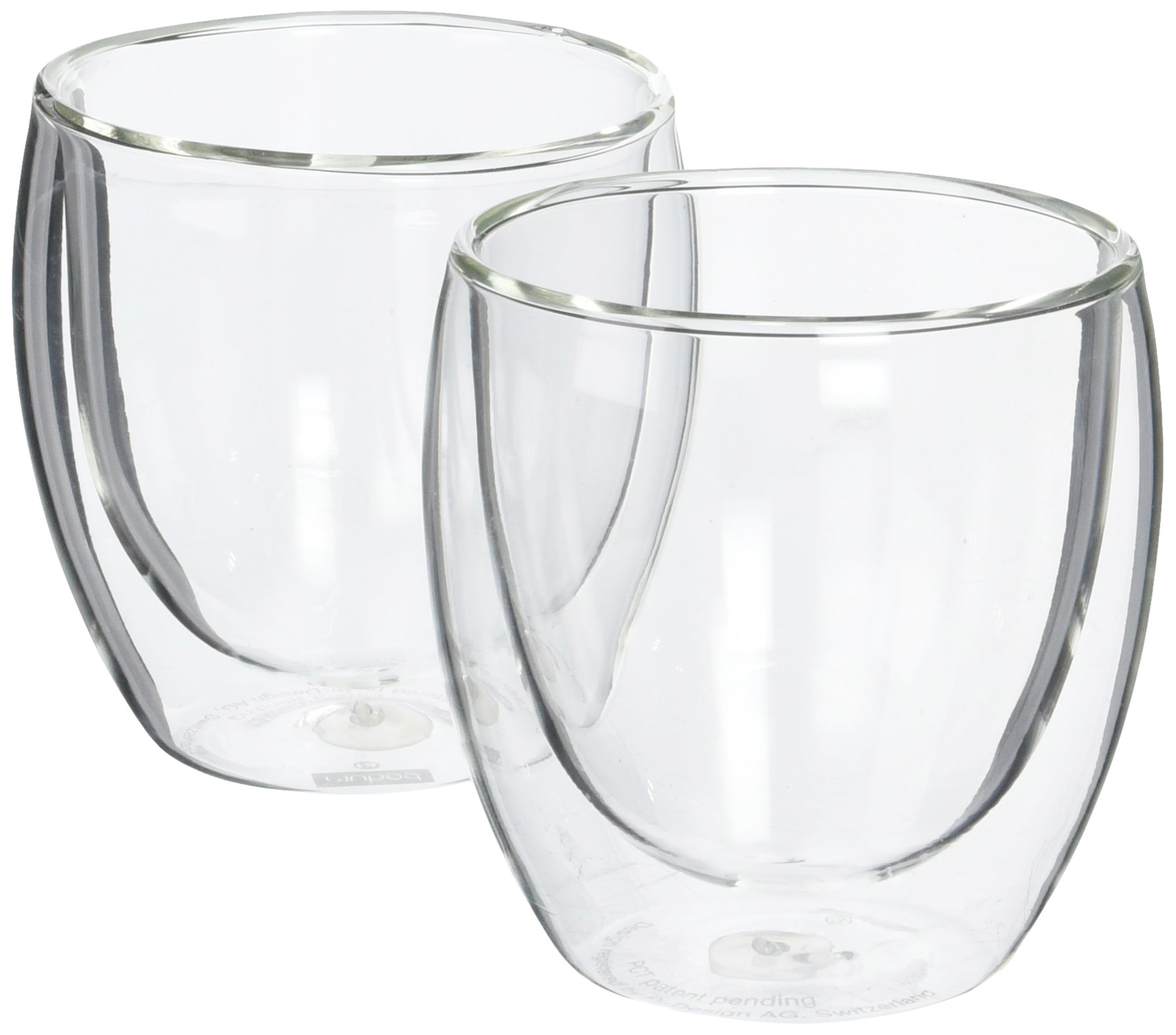 Bodum Pavina Glass DoubleWall Insulated Glasses Clear 8 Ounces Each
