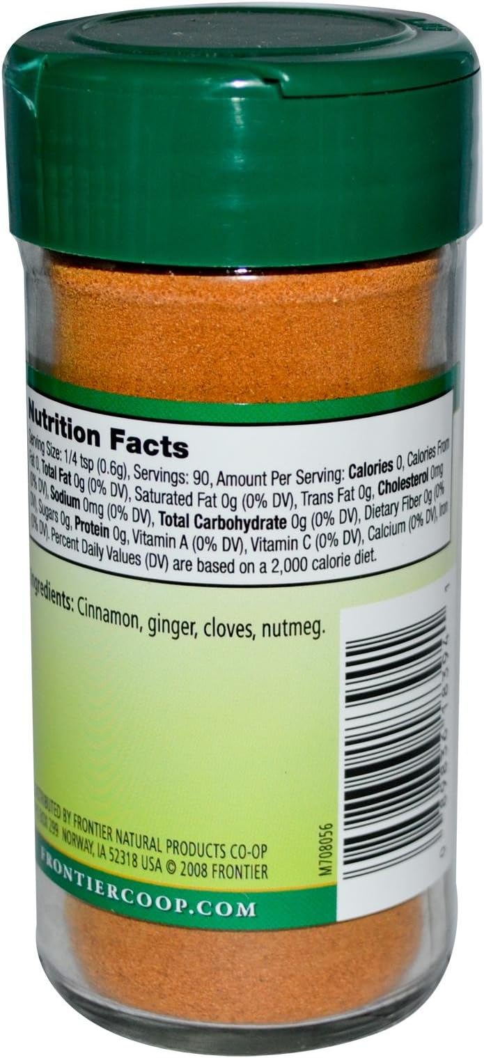 Frontier Natural Products - Pumpkin Pie Spice Salt-Free Blend - 1.92 oz.