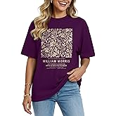 LUXVEER Women's Oversized T Shirts Graphic Tees Summer Short Sleeve Casual Loose Crewneck Basic Tunic Tops Trendy 2026