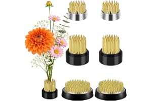 WILLBOND 3 Pcs Flower Frogs Arrangements Supplies, Japanese Flower Arranging Ikebana Kenzan, Pin Holder Arranger Fixed Tools for Plant Fixation Decoration, 0.91, 1.02, 1.3