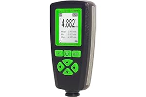 VVV-GROUP Digital Coating Thickness Gauge CM-208FN / Automatic Thickness Paint Meter for Steel and Aluminum with Resolution 0.001mils /0.1um (Fe/Al)