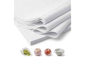 50 Sheets 24" x 36" White Tissue Paper, Acid-Free Tissue Paper for Gift Bags, Packing, Storage, Weddings, Birthdays, Christma