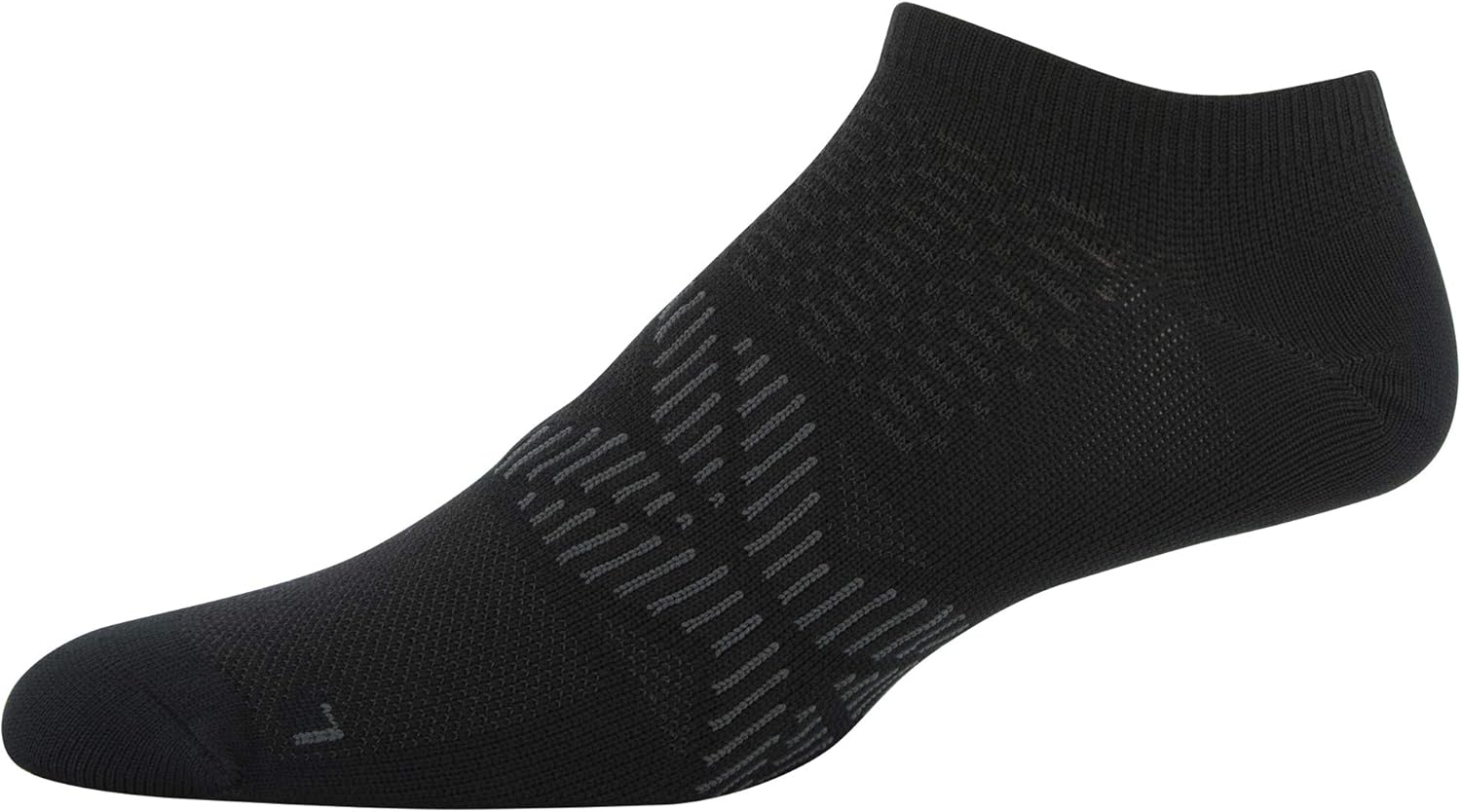 Gildan Men's Flat Knit No Show Socks, Black/Merlot, Shoe Size: 6-12 at  Men’s Clothing store