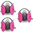 KYFLZL Respirator Mask - Half Face Gas Mask - Reusable Respirator Mask with 2097 Filters - for Paint, Epoxy Resin, Fumes, Woodworking, Organic Vapor Gas Perfect for House DIY Project(3 sets)