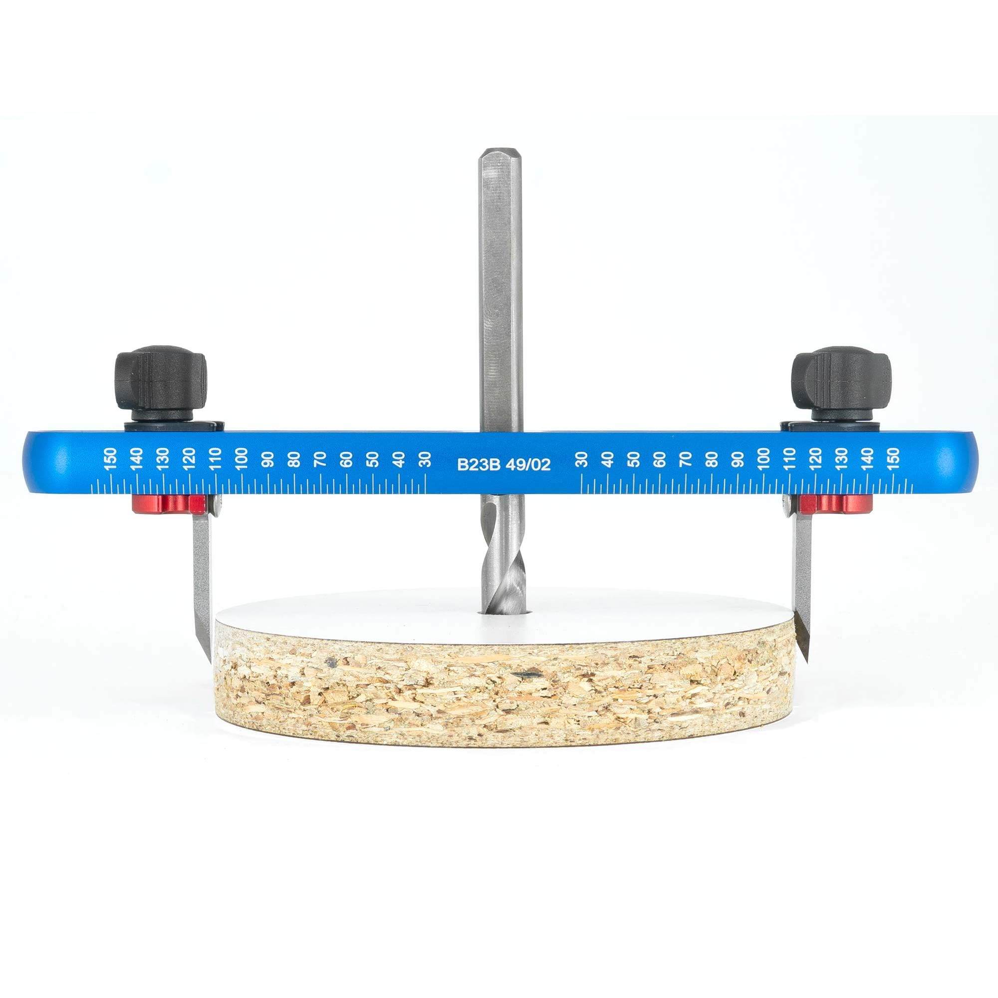 ENT 94000 Kreisschneider Ø 30–150 mm – Verstellbarer Lochbohrer für Holz, MDF & Spanplatten | Präzise Kreisausschnitte & Kreisscheiben | HW-Klingen, höhenverstellbarer Bohrer, 8 mm Schaft 6