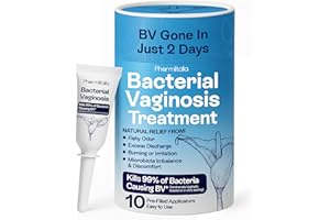 PHARMLITALIA Bv Treatment for Women - Bacterial Vaginosis Treatment - Vaginal Applicators for Odor Control - Burning, Discharge, Itching and Vaginal Microbiota Imbalance - Easy to Use 10 Pre-Filled applicators