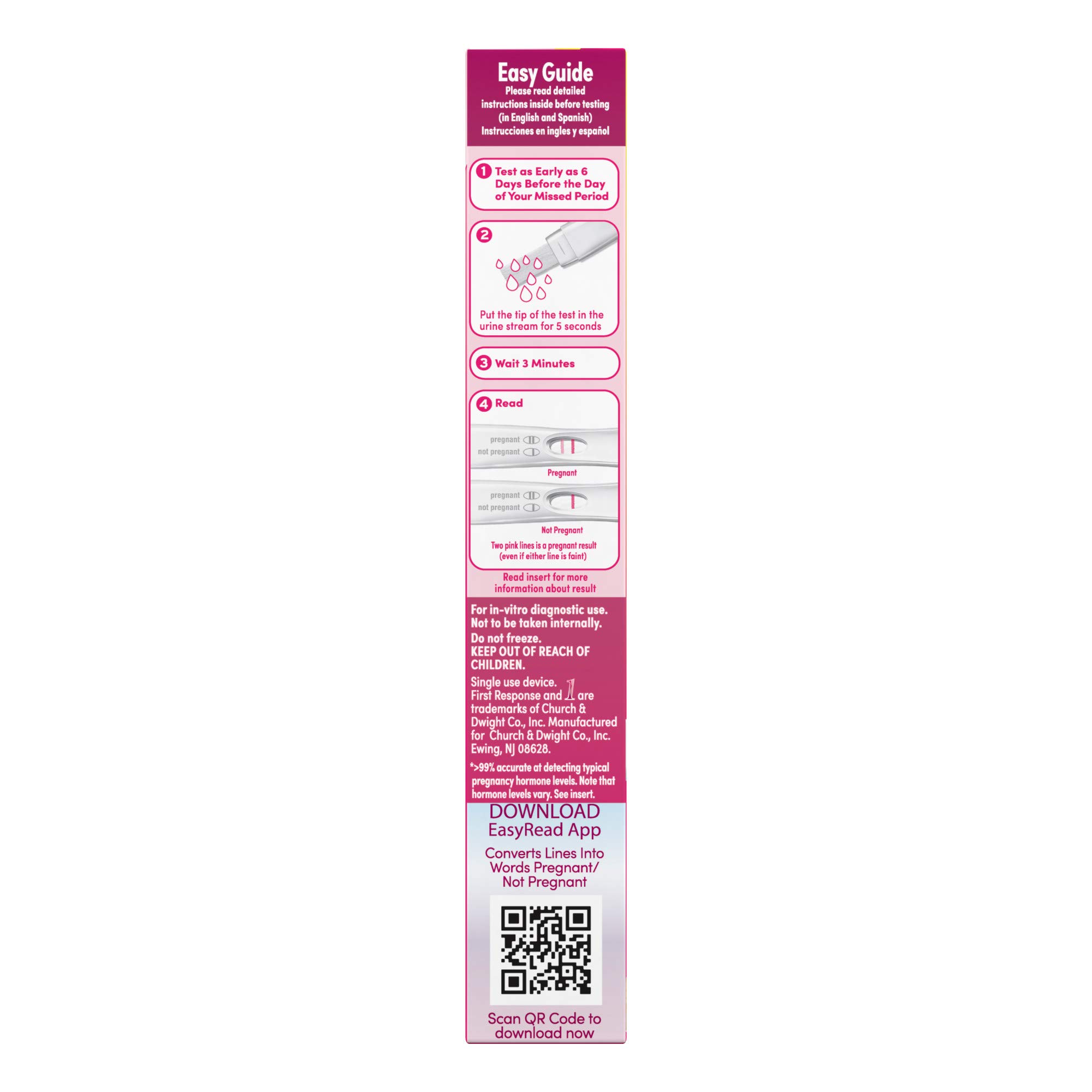 First Response Early Result Pregnancy Test, 2 Count (Packaging & Test Design May Vary) (Pack of 2)