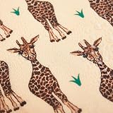 ECO CHIC Lightweight Foldable Insulated Lunch Bag Giraffes Beige view 7