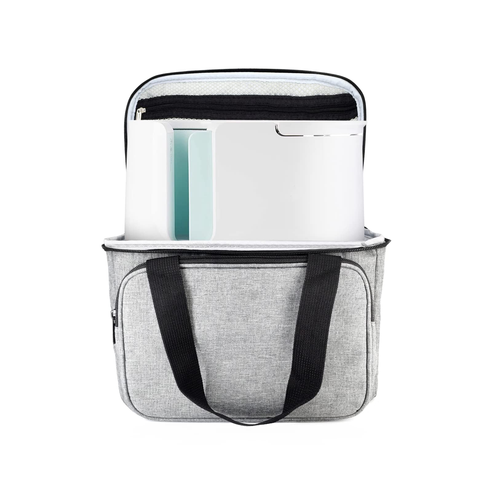 JOYSOG Dust Cover for Mug Heat Press Carrying Case, Portable Travel Tote Bag for Mug Heat Press Storage Organizer with Multiple Pockets(Size Approx 30 x 19.8 x 6.9cm)