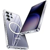 Maledan for Samsung Galaxy S25 Ultra Case Crystal Clear - Compatible with Magsafe S25 Ultra Case Transparent Slim Magnetic Samsung S25 Ultra Case Military Shockproof Accessories, Anti-Yellowing Clear
