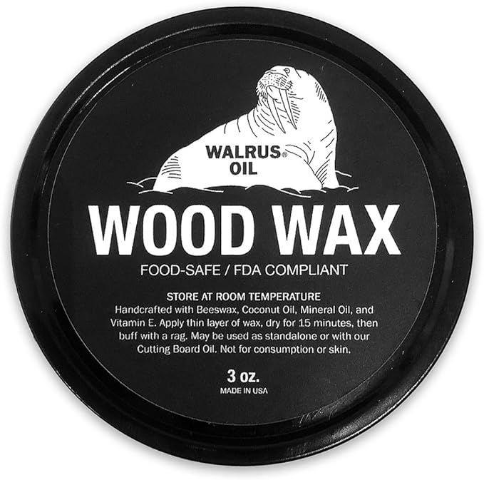 Amazon.com: WALRUS OIL - Wood Wax, 3 oz Can, FDA Food-Safe, Cutting