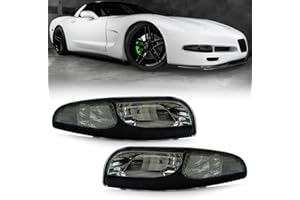 USR DEPO Vette C5 Turn Signal Lights - Front Bumper Signals Lamps Set (Left + Right) Compatible with 1997-2004 Chevy Corvette