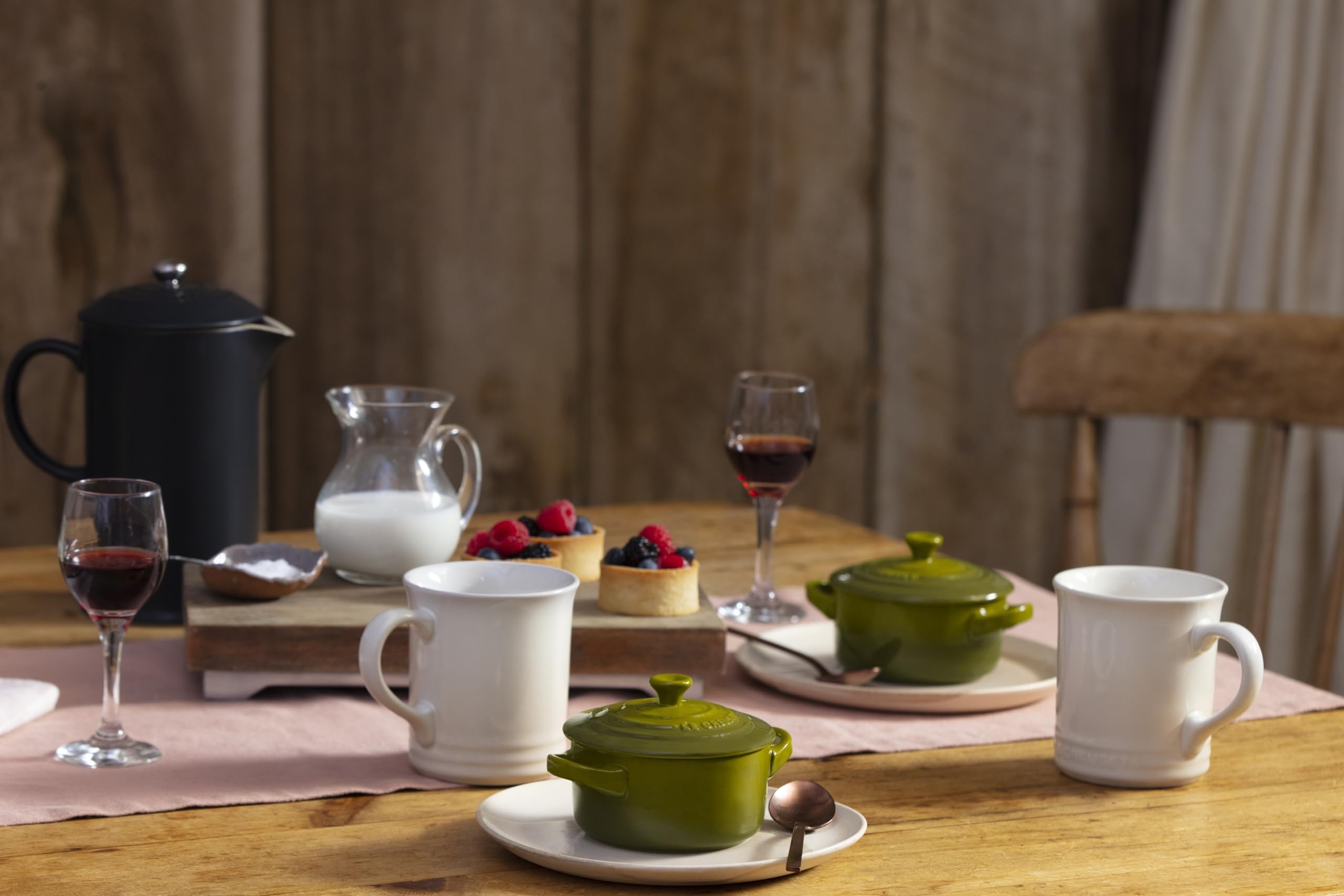 Le Creuset Stoneware Mini Round Cocotte, 8 oz., Olive