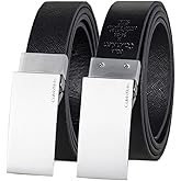 Calvin Klein Men's Two-In-One Reversible Modern Plaque Buckle Dress Belt