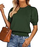 PRETTYGARDEN Womens Tops Spring 2025 Summer Puff
