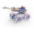 Amphibious Remote Control Car Toys - RC Stunt Car with Water Gun for Boys and Girls Age 8-12 | Remote Control Boat for Kids | Water & Land 4WD with Gesture Sensing, Lights, Waterproof, Rotation, Blue