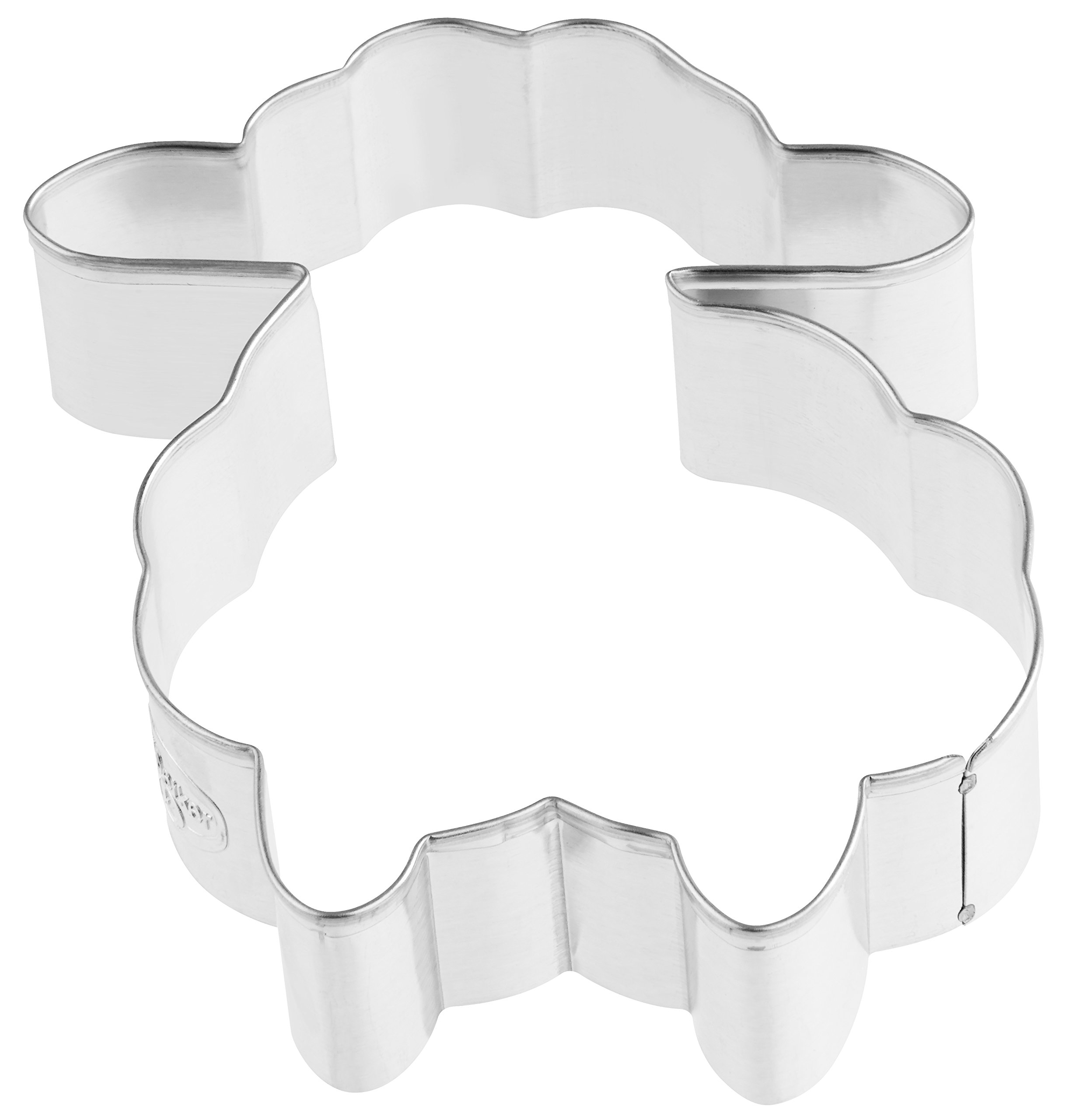 Dr. Oetker Sheep Cookie Cutter Large, Tinplate, Silver, 11