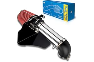 PHILTOP Cold Air Intake Kit with Filter Heat Shield Compatible With Dodge Charger 2006-2019, Challenger 2008-2019, Magnum 2005-2008, Compatible With Chrysler 300 2005-2019, 5.7L, 6.1L V8 (Red)
