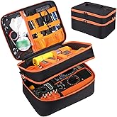 Storage Bag Compatible with Klein Tools ET310 AC Circuit Breaker, GFCI Outlet Electrical Tester, Home Tester Kit Bag, Storage Case for Electrical Test Kit, Digital Multimeter, Clamp Meter, Bag Only