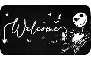 DARNO Jack Welcome Door Mat 30x17 inch, Nightmare Christmas Rug, Jack Skeleton Gfits, Nightmare Christmas Gfits, Jack Skeleton Christmas Decorations