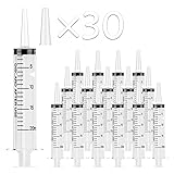 JOLLY PARTY 30 Pack 20mL Syringes, Plastic Syringes