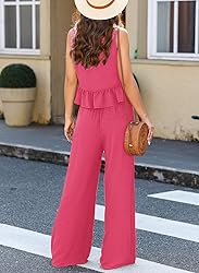 Dokotoo Two Piece Pants Set for Women Summer 2024