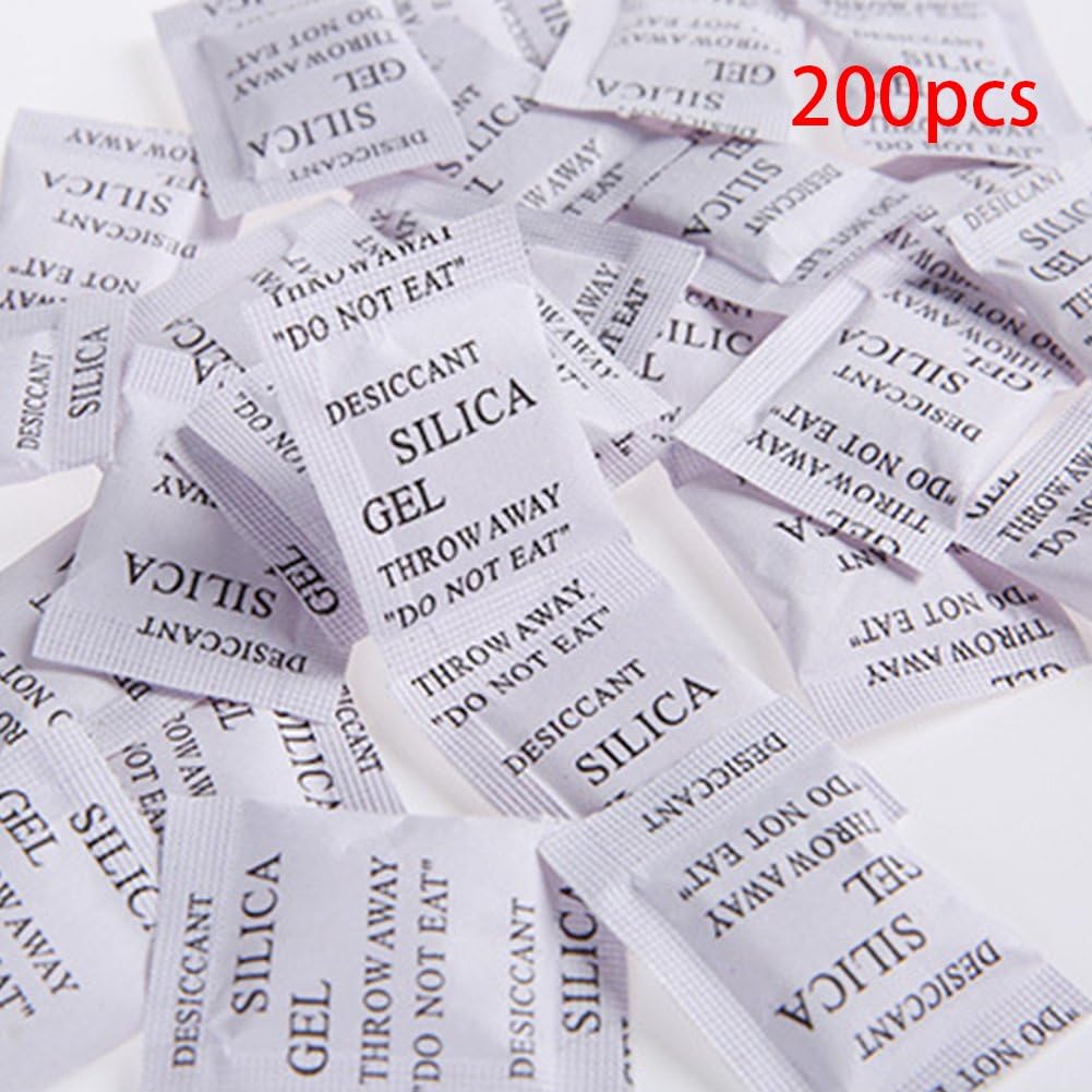 Silica Gel Pouches, 200Pcs Silica Gel Sachets Desiccant