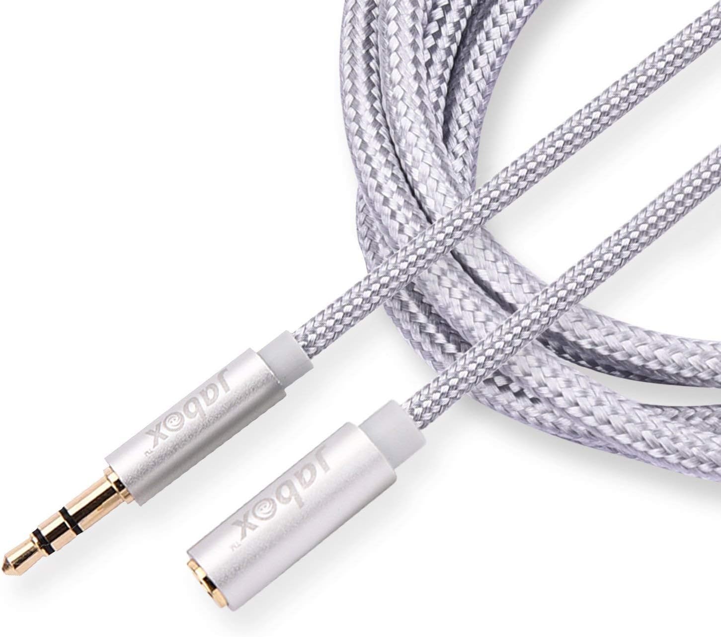 Jabox Aux Extension Female to Male Audio Cable - 1meter, Gold