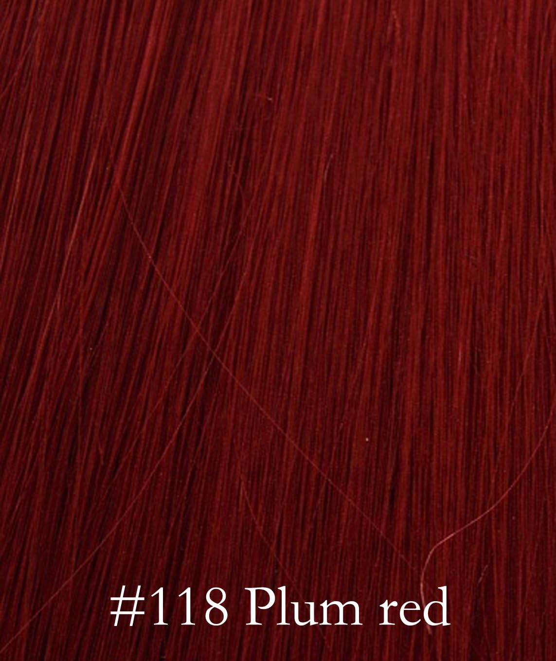 One Piece Wavy Clip in Hair Extensions (#118 Plum red)